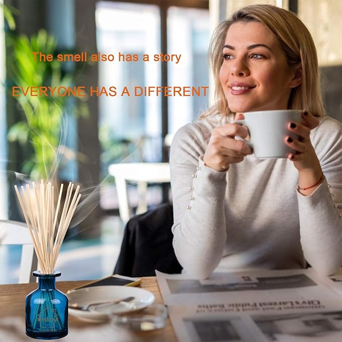 HOSSIAN Diffuser Glass Bottles Black -Empty Reed Diffuser Bottle with Sticks- Fragrance Accessories use for DIY Replacement Reed Diffuser Sets (4 Color)