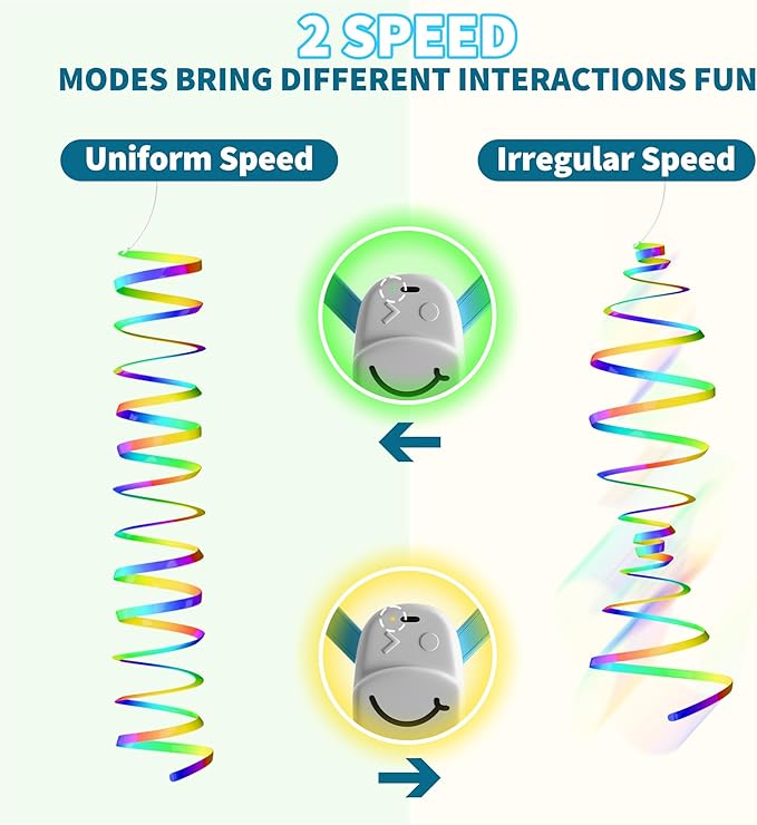 Interactive Cat Toys for Indoor Cats,Automatic String Feather Wand Teaser Enrichment Toy,USB-Rechargeable,Safe Self Play Chase Exercise,Hanging Cat Door Frame Toy for Bored Indoor Adult & Kitten Cats