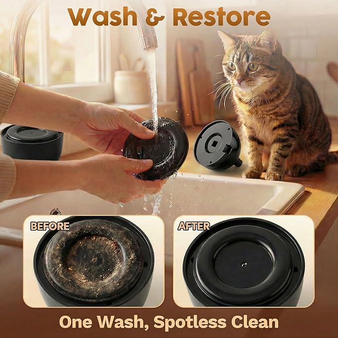 Interactive Cat Toys for Indoor Cats: Upgraded 360° Automatic Spin Flying Bird Feather Wand with Silicone Protected Rod Safe Play, Strong 8cm Suction Cup, USB-Rechargeable for Bored Kittens and Adult