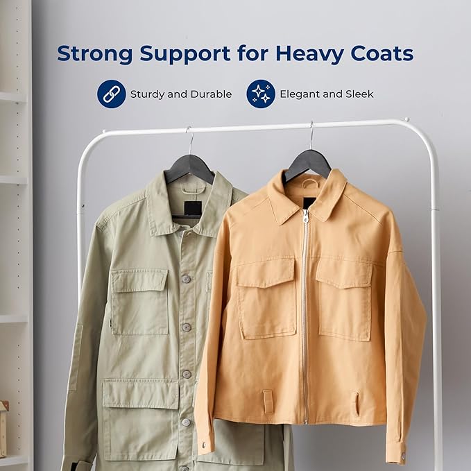 SereneLife 80 Pack Wooden Coat Hangers – Durable Suit Hangers with 360° Swivel Hook & Notches – Slim Design for Shirts, Jackets, Dresses, and More