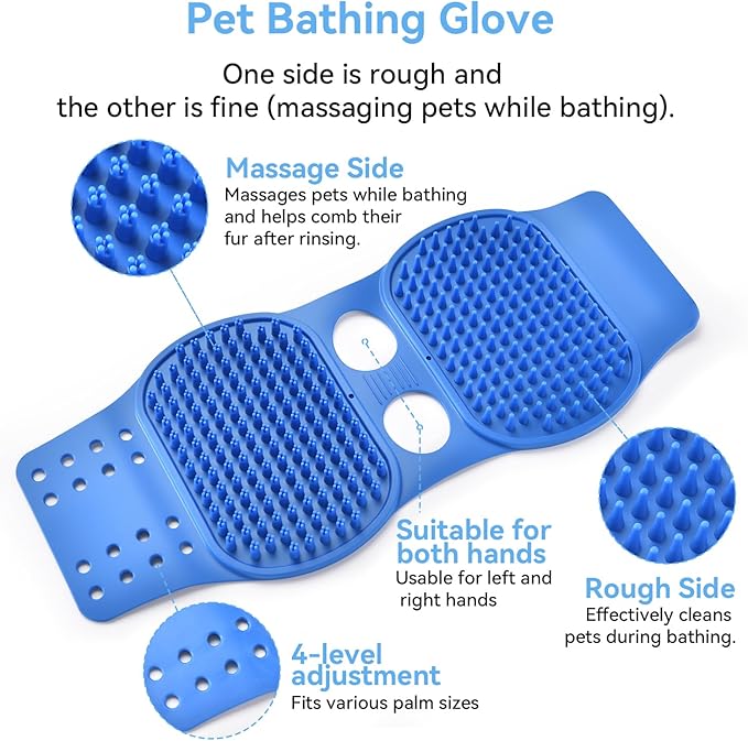 AstraLoom Pet Hair Removal Glove for Cats & Dogs,Reusable Electrostatic Pet Hair Remover Tool for Furniture, Carpet, Clothing, Car Seat (1PCS)