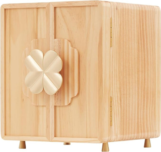 Jewelry Box for Women Girls, Wooden Jewelry Box Organizer Functional With Drawers, 5 Layers Jewelry Organizer for Earring, Ring, Necklace, Bracelets