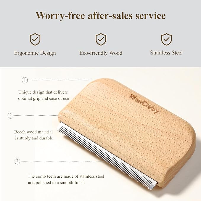 Undercoat Rake Dog Brush Dematting Comb cat shedding tool Dematting Tool Pet Brush Efficiently Detangle and Groom Coats for Large Medium Small Dogs and Cats Comb for Grooming Premium (M 4.33 inch)