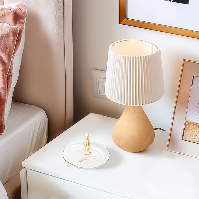 ProCase Ceramic Jewelry Tray, Initial Ring Dish Trinket Plate Engagement Gift, Small Personalized Monogram Ring Bowl for Wedding, White Decorative Jewelry Holder for Women Vanity -Letter I