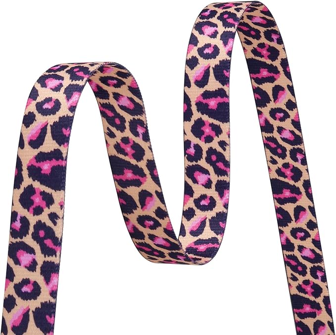 Dog Collar and Leash Set with Bohemia Floral Tribal Geometric Patterns - Soft Ethnic Style Collar Adjustable for Small Medium Large Dogs(Pink Leopard Set,L)