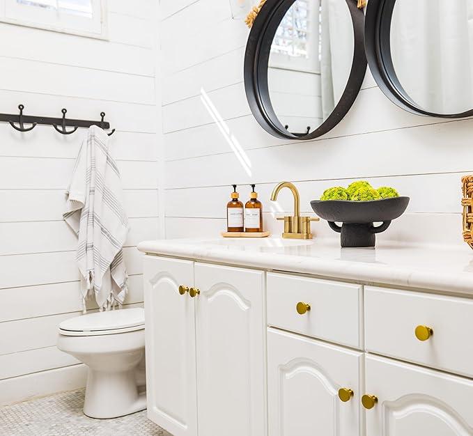 Balls and Pedestal Bowl Set Textured Black Ceramic Decorative Bowl with Succulent Balls for Counter Top, Farmhouse Table Centerpiece, Living Room, Kitchen Decor