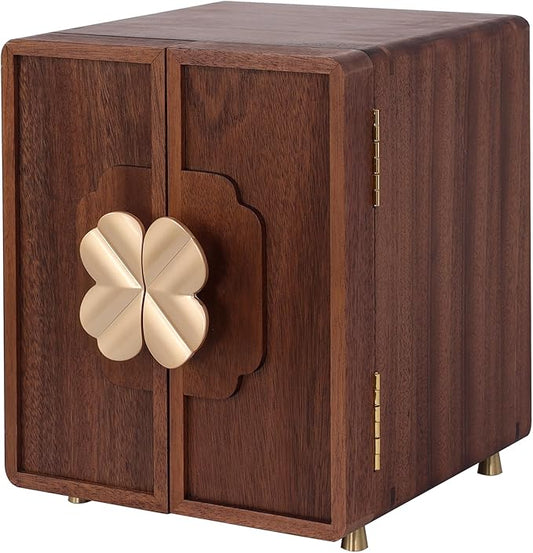 Jewelry Box for Women Girls, Wooden Jewelry Box Organizer Functional With Drawers, 5 Layers Jewelry Storage Organizer for Earring, Ring, Necklace, Bracelets