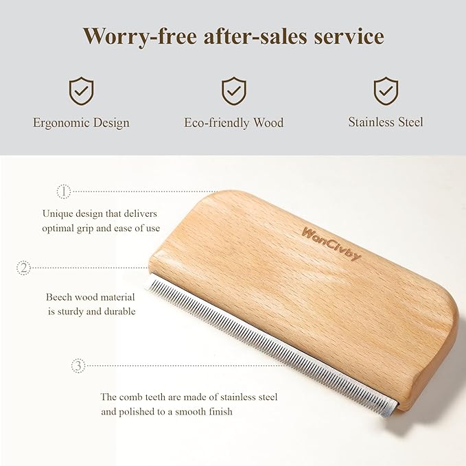 Undercoat Rake Dog Brush Dematting Comb cat shedding tool Dematting Tool Pet Brush Efficiently Detangle and Groom Coats for Large Medium Small Dogs and Cats Comb for Grooming Premium (L 5.31 inch)