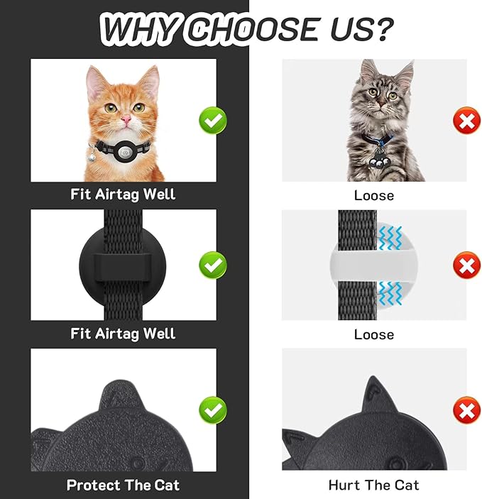 14 Pack Airtag Cat Collar Reflective-Breakaway with AirTag Holder and Bells,Adjustable 7.5''-12.5'',Safety Kitten Collar, Ideal for Girl Boy Cats,Pet Supplies,Stuff(12 Colors and 2 AirTag Holders).