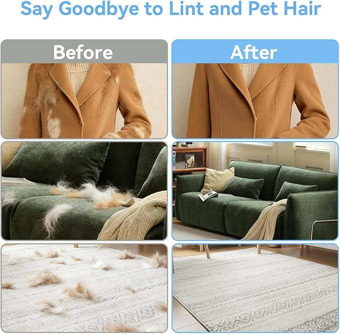 AstraLoom Pet Hair Removal Glove for Cats & Dogs,Reusable Electrostatic Pet Hair Remover Tool for Furniture, Carpet, Clothing, Car Seat (1PCS)