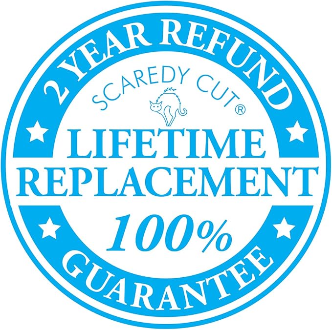 SCAREDY CUT Silent Pet Grooming Kit for Dogs, Cats and All Pet Grooming - A Quiet Alternative to Electric Clippers for Sensitive Pets (Right-Handed Blue)