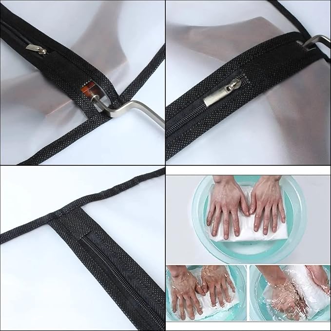 Garment Bags for Hanging Clothes 12 PCS Transparent Dress Bag for Traveling Garment Bag for Dresses Long Clothes Storage Bags with Full Zipper for Long Dress Costumes Gowns Coats 24''x54''