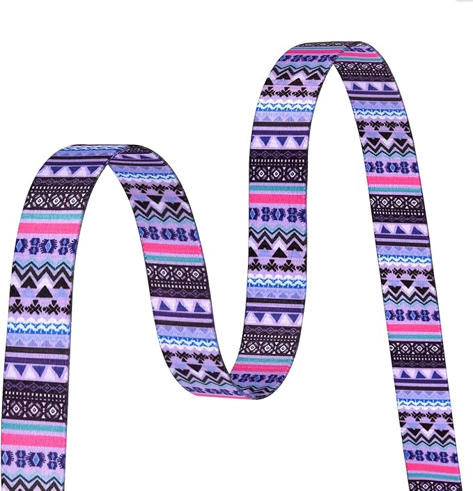 Dog Collar with Bohemia Floral Tribal Geometric Patterns - Soft Ethnic Style Collar Adjustable for Small Medium Large Dogs(Purple Bohemia,S)