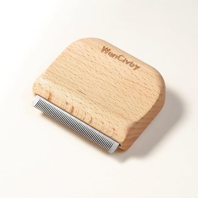 Undercoat Rake Dog Brush Dematting Comb cat shedding tool Dematting Tool Pet Brush Efficiently Detangle and Groom Coats for Large Medium Small Dogs and Cats Comb for Grooming Premium (S 3.03Inch)