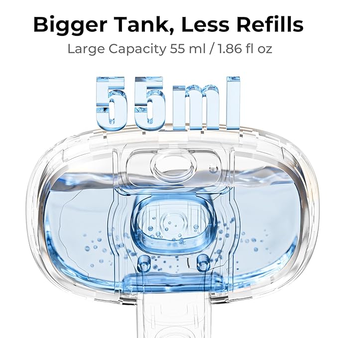 Pecute Cat Steam Brush, Self-Cleaning Steam Cat Brush with 2 Water Spray Modes, Large Capacity Tank, Steaming Renu Dog Brush for Shedding Massaging Grooming, Cool Mist Only