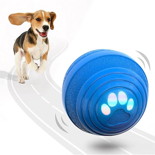 Interactive Dog Ball - Smart Toy for Small and Medium Dogs, Automatic Moving Ball, Rotating & Bouncing, Durable TPU+PC Shell, Toys That Keep Dogs Busy, for Dog (Navy Blue)