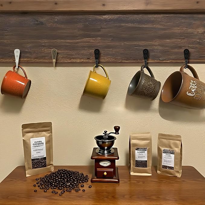 20 Pcs Small Key Hooks for Hanging, Key Holder, Wall Mount Hook with Stainless Steel Screws, Command Hooks Utility Hangers for Key, Hat, Cup, Coat, Picture (Black)