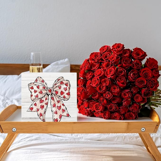 Valentine Decorations for Home Valentines Day Decor Valentine’s Kitchen Decor for Boyfriend Girlfriend Gifts 5 X 5 Inches