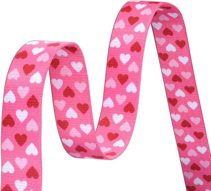 Dog Collar and Leash Set - Adjustable Heart Dog Collar - Love Theme - Perfect for Small Medium Large Dogs(Pink Heart Set,M)