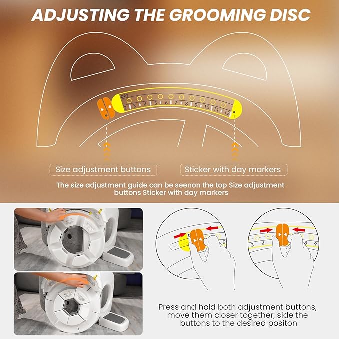 Automatic Cat Self Groomer 360° Surround Skin Friendly Grooming Supplies Self Cleaning Brush with Cat Tongue Mimicry and Treat Dispenser Reduce Shedding and Hairballs Smart Comb for All Cats