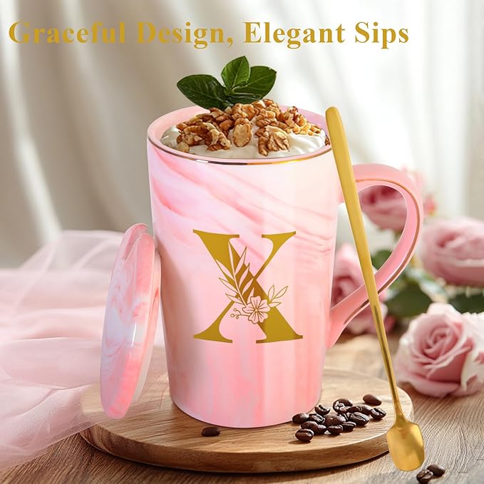 Personalized Ceramic Coffee Mug with Lid Tea Cup Women Female Teacher Gifts for Birthday Christmas Holiday Xmas Personalized Unique Custom Inexpensive Present Im Sorry You Are My Sunshine,X