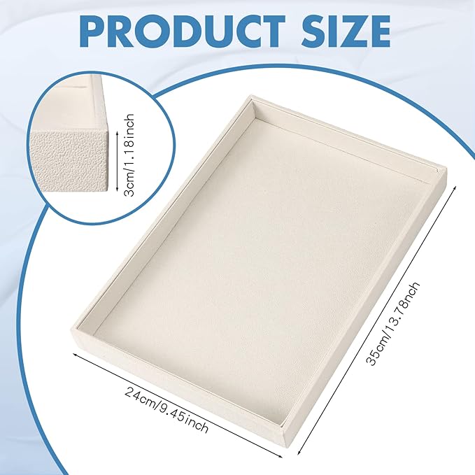 Quelay Stackable Jewelry Tray Jewelry Organizer Tray Showcase Display Empty Plate Bracelet Ring Earring Organizer