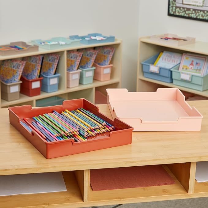 Really Good Stuff Plastic Trays - Boho Set of 6