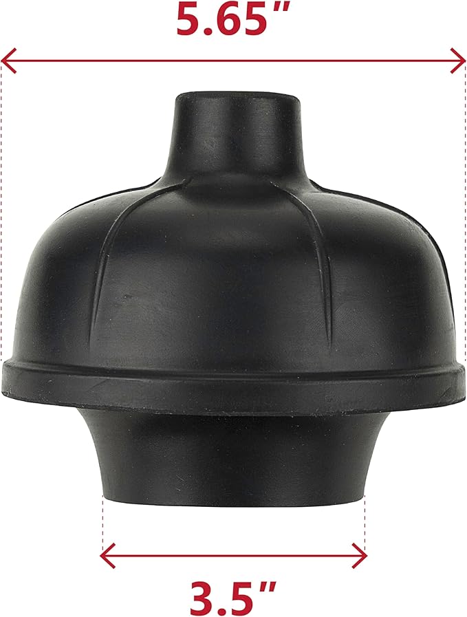 SteadMax Heavy Duty Toilet Plunger, Commercial Grade Double Thrust Force Rubber Cup with Wood Handle (22")