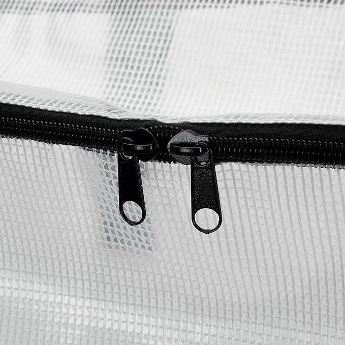 Fasmov 4 Pack Oversized Clear Storage Bag with Handles and Zippers, Vinyl Storage Bag for Comforter, Blanket, Bedding, Duvet, Transparent Moving Tote, Under the Bed Storage, Garage Organizer