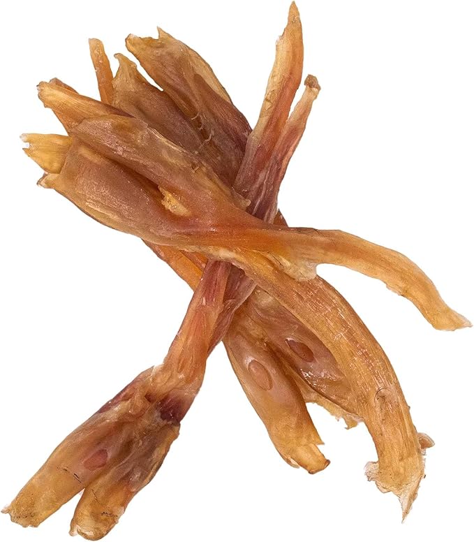 Pupford Standard Beef Tendon Chews for Dogs & Puppies, All-Natural Dog Chew with Glucosamine for Joint Health, Long-Lasting Toy, Great for Teething (4 Count)