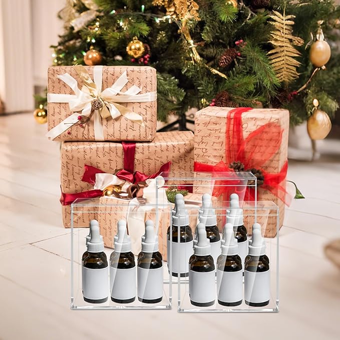 6 Pack 4x4x4 Inches Acrylic Containers Clear Box with Lids for Display Acrylic Gift Box & Clear Multi Purpose Organizer Candy Storage for Cosmetics, Makeup, Jewelry, Party Favor