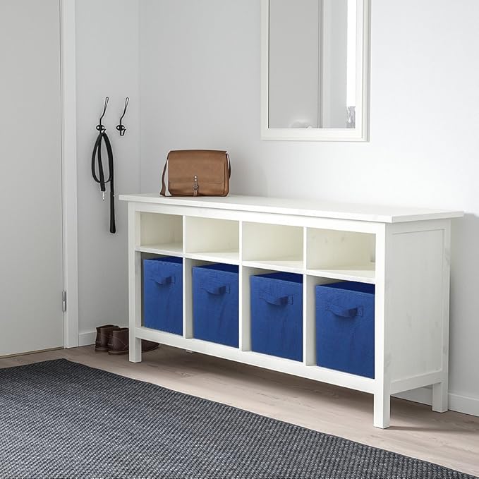 ShellKingdom Storage Bins, Foldable Fabric Storage Cubes And Cloth Organizer Drawer For Closet And Toys, 2 Pack (Dark Blue)