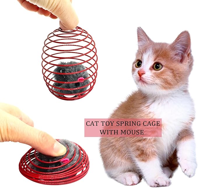 HerMia Cat Toys Bulk, Interactive Kitten Toys Variety Pack for Indoor Cats 84 Pieces