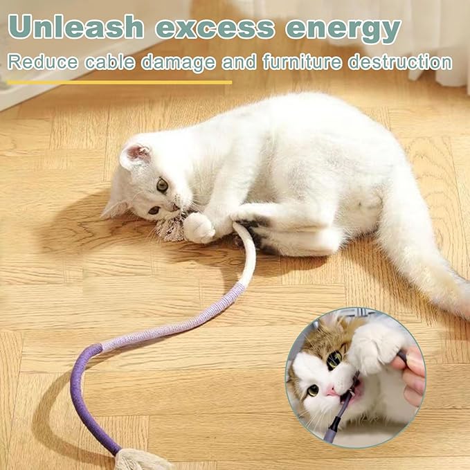 7-in-1 Kitten Toys for Indoor Cats with Washable Adhesive Suction Cup, Hanging Interactive Cat Toys, Silvervine Stick and Sisal Chew Rope Catnip Teething Toy for Bored Kitten
