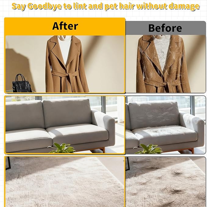 Pet Hair Removal Glove for Cats & Dogs, Upgraded Five-Finger Electrostatic Pet Hair Gloves, Reusable Magic Brush Pet Hair Remover Tool for Couch, Carpet, Car Seat(1 PCS)