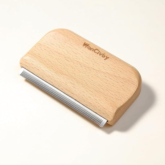 Undercoat Rake Dog Brush Dematting Comb cat shedding tool Dematting Tool Pet Brush Efficiently Detangle and Groom Coats for Large Medium Small Dogs and Cats Comb for Grooming Premium (M 4.33 inch)