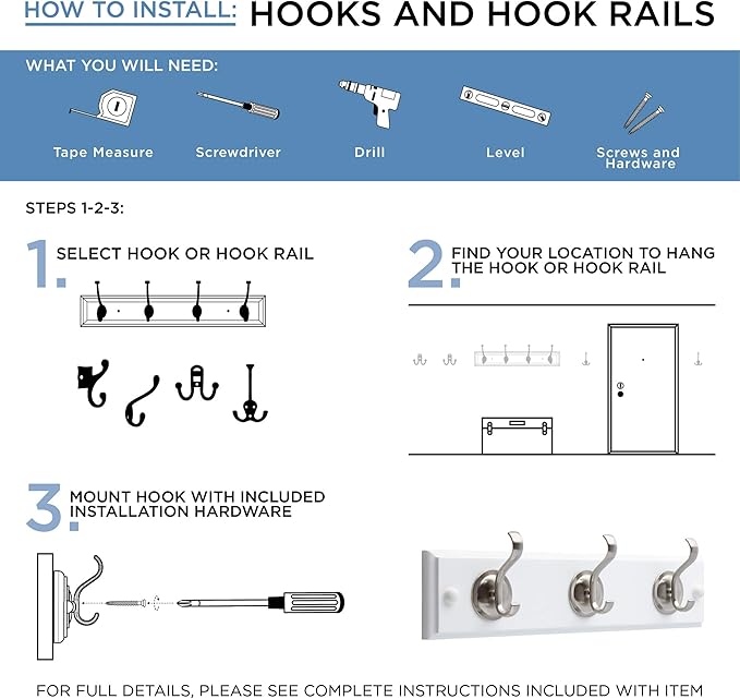 Franklin Brass Double Scroll (5-Pack) Coat and Hat Wall Hooks Double Hooks for Hanging Tumbled Dark Gunmetal Wall Mount Hanger Backpack, Purse, Bag, Towel Organization Decorative Hooks FBSCRH5-TDG-C