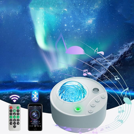 Star Projector Galaxy Light Projector for Bedroom with Bluetooth Speaker, 14 Color Northern Lights Projector for Bedroom/Game Rooms/Home Theater/Night Light Ambiance, Remote Control
