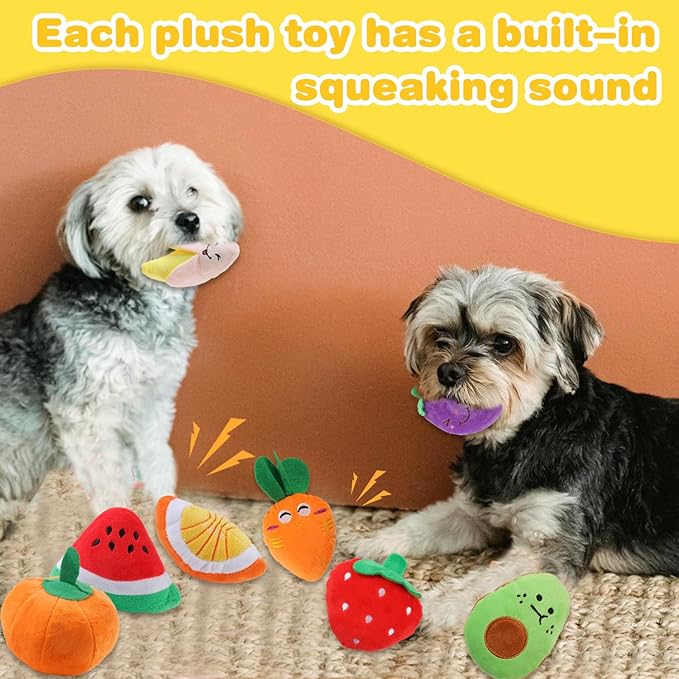 18 Pack Dog Toys Puppy Teething Toys, Puppy Essentials Chew Toy Bundle with Squeaky Toy and Interactive Rope for Small Dogs to Keep Them Busy