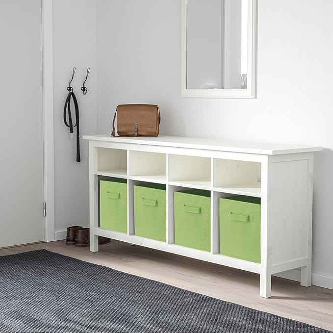 ShellKingdom Storage Bins, Foldable Fabric Storage Cubes And Cloth Storage Organizer Drawer For Closet And Toys Storage, 2 Pack (Green)