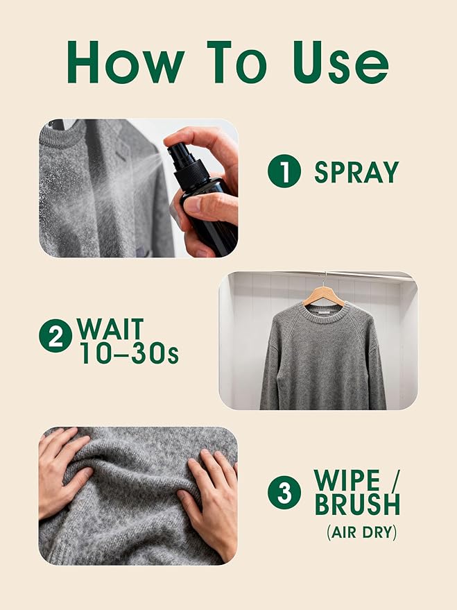 4-in-1 Pet Hair Remover & Odor Neutralizer Spray, Anti Static Wrinkle Release, Plant Based Enzymes, Safe for Pets, Fabrics & Furniture, Refresh Pine Nut Scent, 13.52 fl oz, 2 Full Size Pack