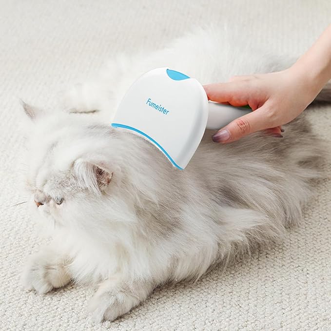 Pet Undercoat Deshedding Tool for Dogs - Wide Curved Undercoat Brush for Effortless Pet Deshedding, Loose Hair Remover for Dogs & Cats (Blue)