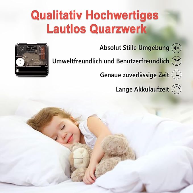 TAHEAT Lavender Wall Clock, Small Vintage Floral Provence Kitchen Clocks, Retro Rustic Battery Operated Wall Clocks for Living Room Bedroom Bathroom Office, 8 Inch