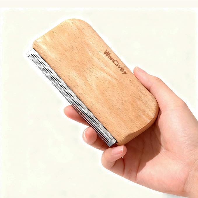 Undercoat Rake Dog Brush Dematting Comb cat shedding tool Dematting Tool Pet Brush Efficiently Detangle and Groom Coats for Large Medium Small Dogs and Cats Comb for Grooming Premium (L 5.31 inch)