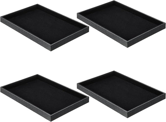 Quelay Stackable Jewelry Tray Jewelry Organizer Tray Showcase Display Empty Plate Bracelet Ring Earring Organizer