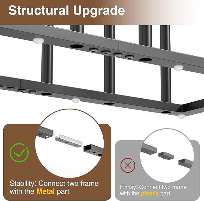 pickpiff Free Standing Shoe Racks - 19.5 Inch Black Metal Boot Rack Organizer Tall Boots for Dorm Room, Closet, Entryway, Bedroom, Patio Outdoor, Hallway, Black, Shoe Storage Fit for 8 Pairs