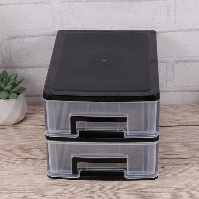 SAFIGLE Cosmetic Organizer Mini Plastic Drawer Organizer Plastic Storage Drawers Storage Bins with Drawers Home Office Desktop Organizer Small Storage Drawer for Craft,Bathroom,Dorm,Desk