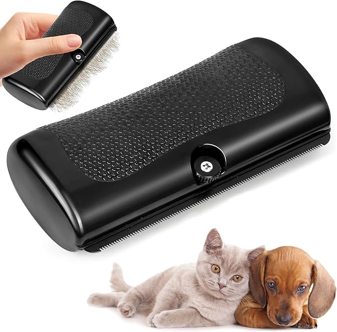2025 Upgrade Deshedting Dog Brush & Cat Brush - Dog Undercoat Brushs with Comfort Grip, Pet Hair Removal Tool for Shedding - Fits Short Hair Pets (4 Inches)