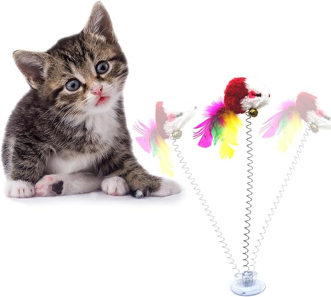 HerMia Cat Toys Bulk, Interactive Kitten Toys Variety Pack for Indoor Cats 84 Pieces