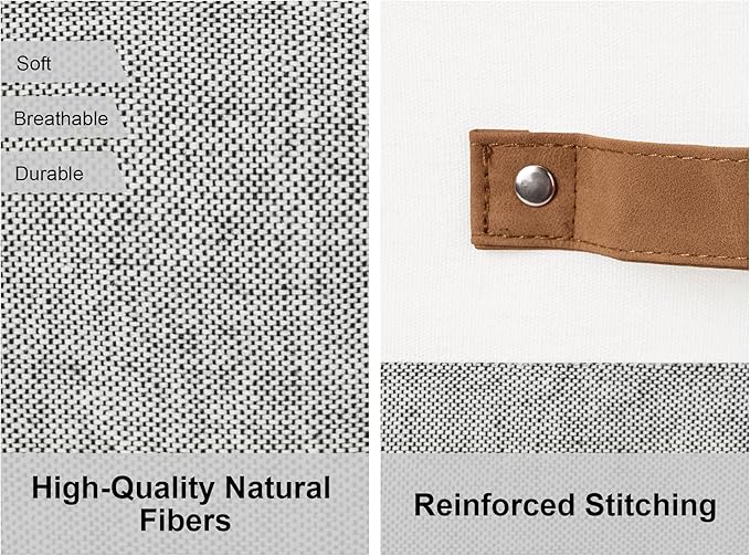 StorageWorks 13x13 Inches Storage Cube, Fabric Storage Bins with PU Handles, Collapsible Organizer Baskets for Closet, Gray and White, 4-Pack